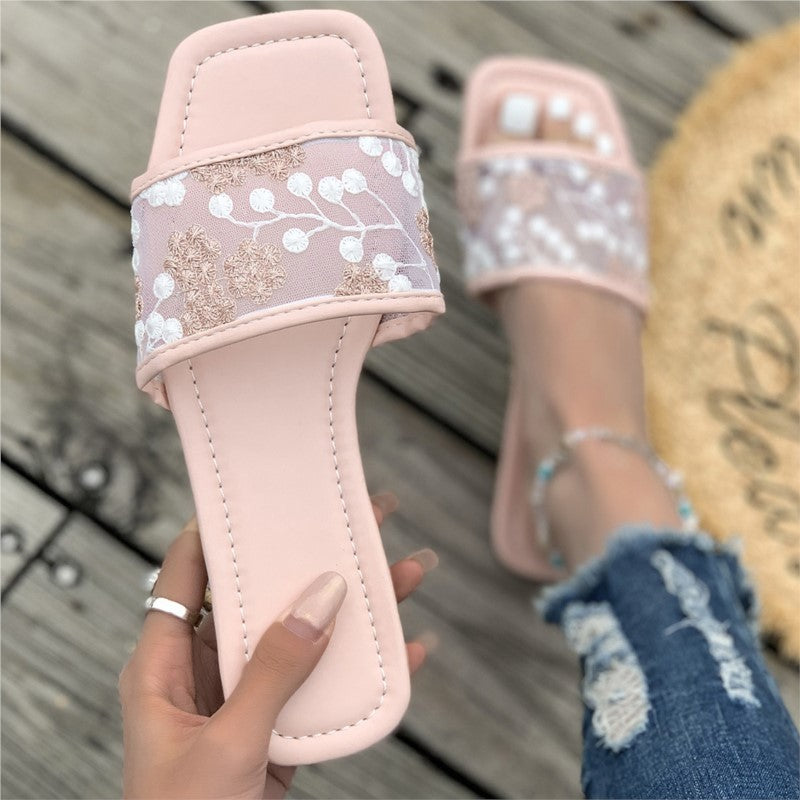 Elegant Summer Sandals Women Shoes Lightweight Outdoor Ladies Walking Shoes  Soft Slides Female Sli 1