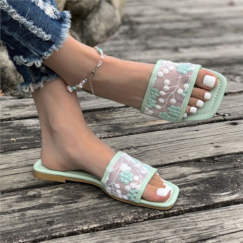 Elegant Summer Sandals Women Shoes Lightweight Outdoor Ladies Walking Shoes  Soft Slides Female Sli 3