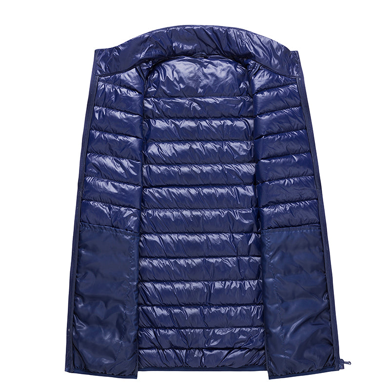 Mens Lightweight Down Vest, Waterproof Winter Waistcoat, Casual Sleeveless Jacket for Autumn and Work