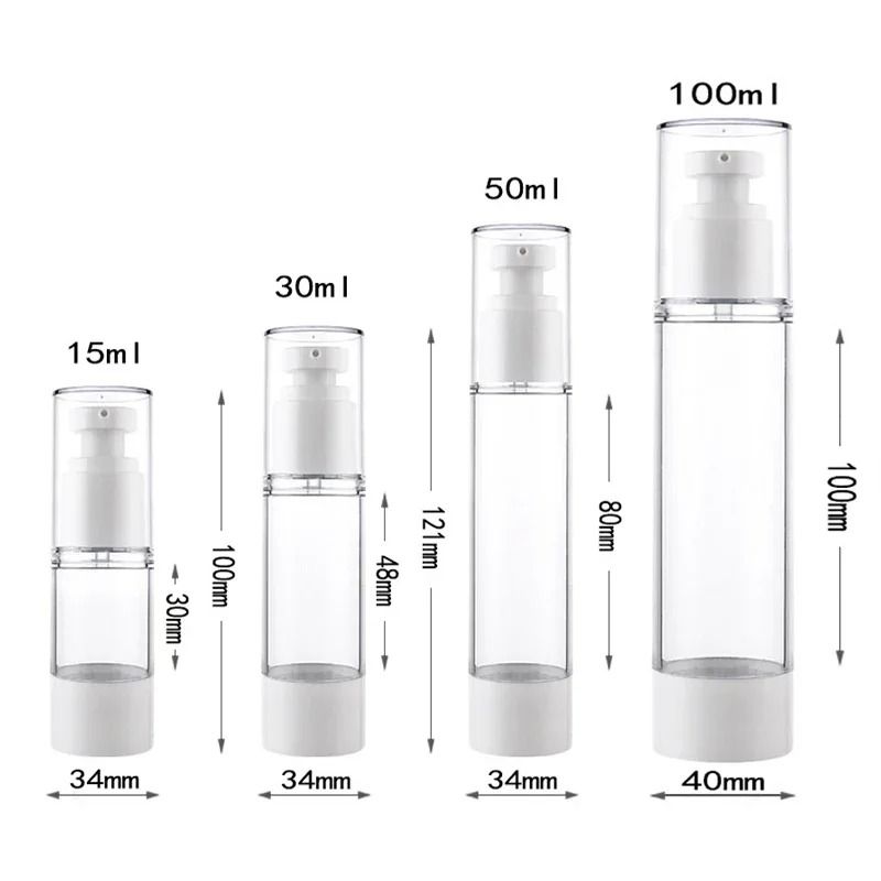 Airless Refillable Cosmetic Bottles For Travel And Daily Use 4