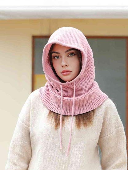 OnePiece Knit Balaclavas A Women Winter Beanie Hats Mask Neck Circle Scarf Ski Snow Hat For Outdoor 1