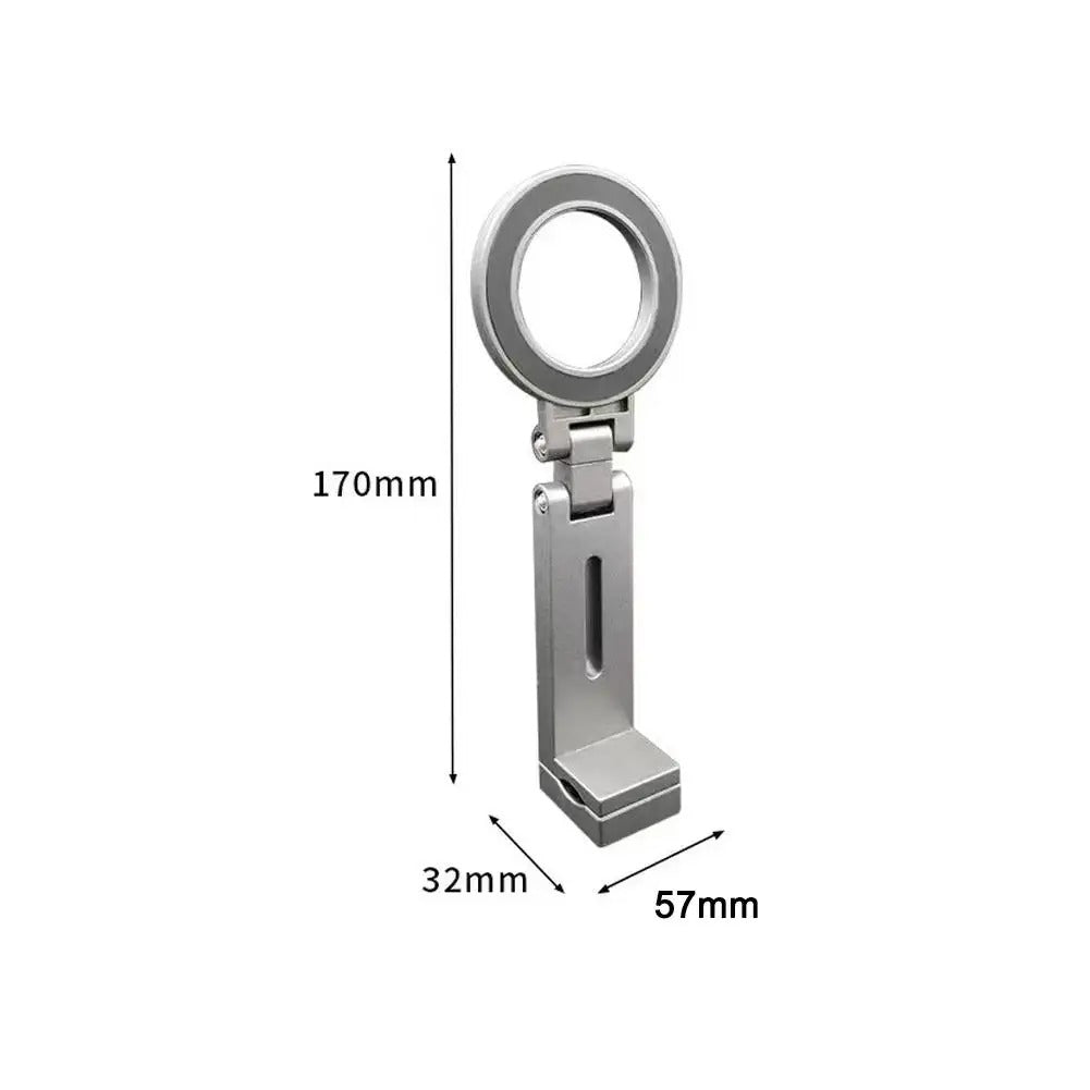 Essentials Flexible Rotation Magsafe Phone Stand, Universal Foldable Magnetic Holder, Airplane Travel Mount for iPhone