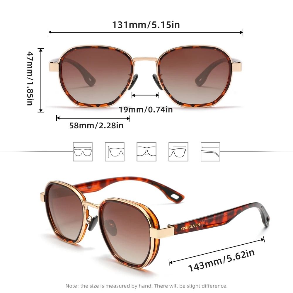 Polarized Round Sunglasses With UV400 Protection 1