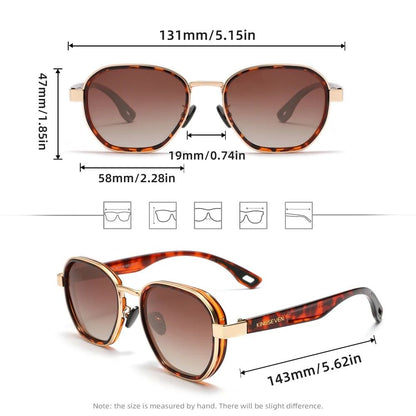 Polarized Round Sunglasses With UV400 Protection 1