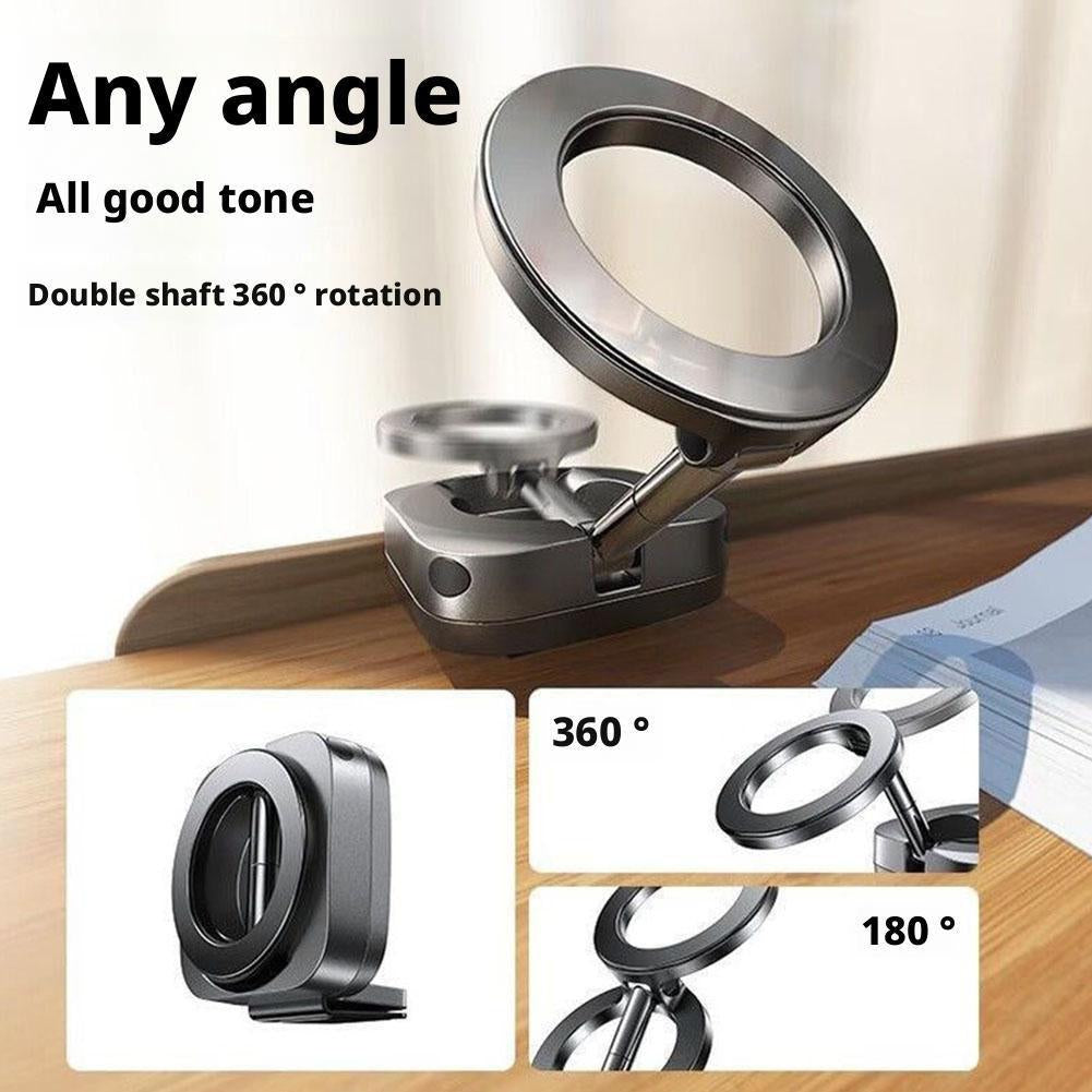 360 Rotatable Magnetic Phone Stand Foldable Vacuum Suction Holder Universal Travel Dashboard Desk M 2