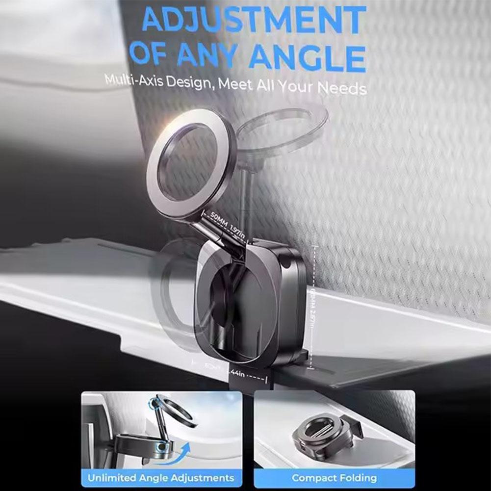 360 Rotatable Magnetic Phone Stand Foldable Vacuum Suction Holder Universal Travel Dashboard Desk M 3