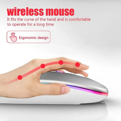 Wireless RGB Rechargeable Bluetooth Mouse 4