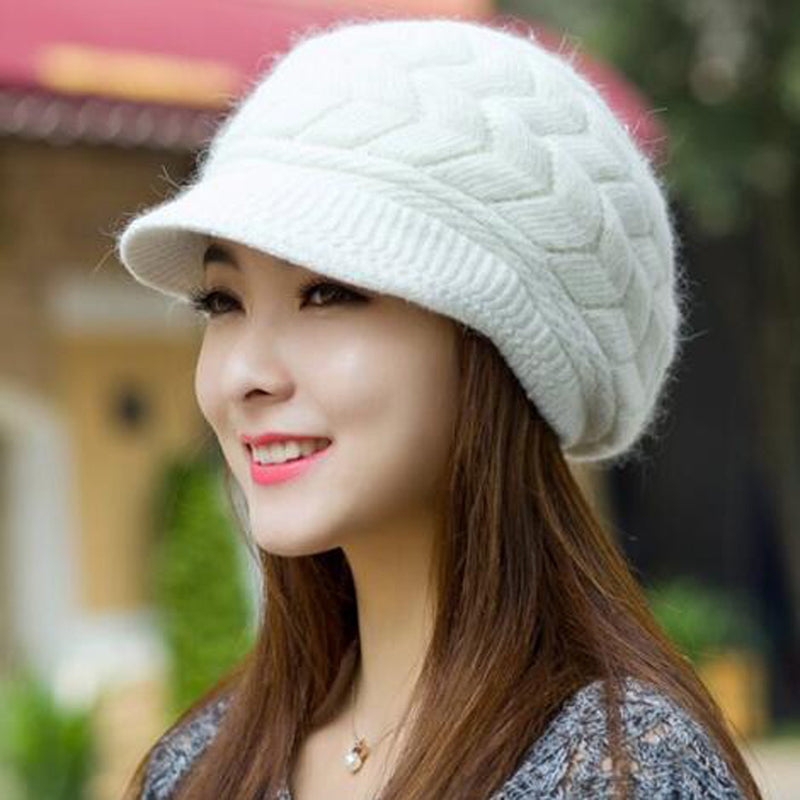 Winter Women Fashion Warm Beret Knit Crochet Beanie Hat Braided Baggy Ski Cap 1