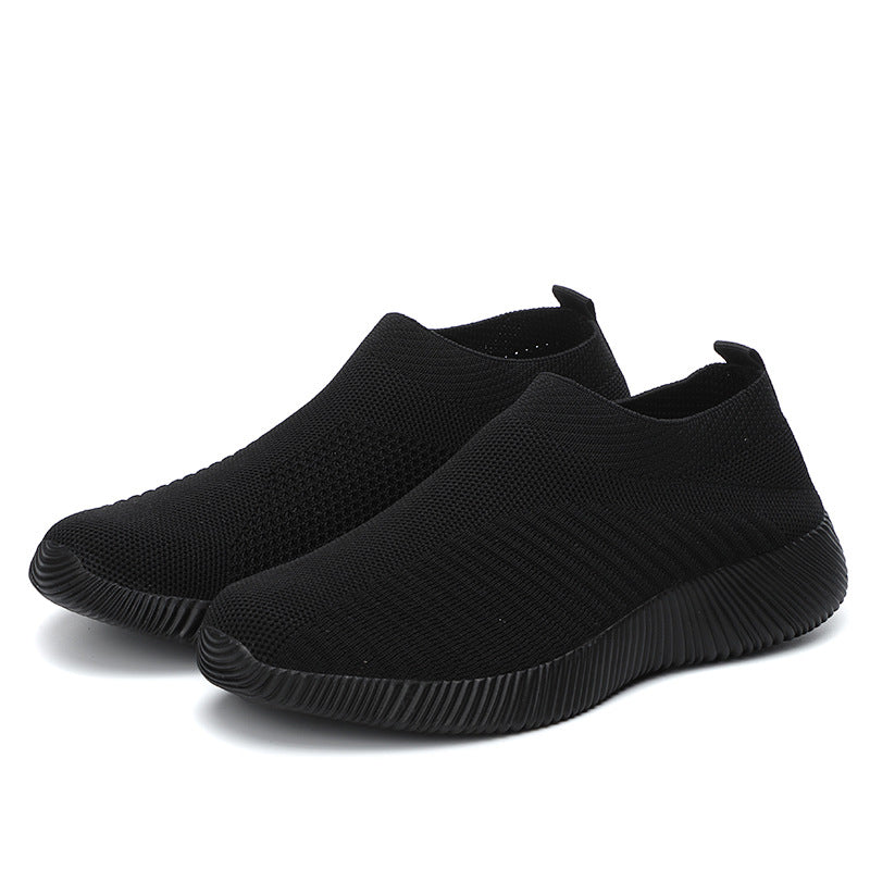 New Casual Womens Sneakers Lightweight Slip On Breathable Vulcanized Walking Shoes For Ladies 5