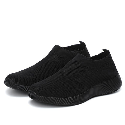 New Casual Womens Sneakers Lightweight Slip On Breathable Vulcanized Walking Shoes For Ladies 5