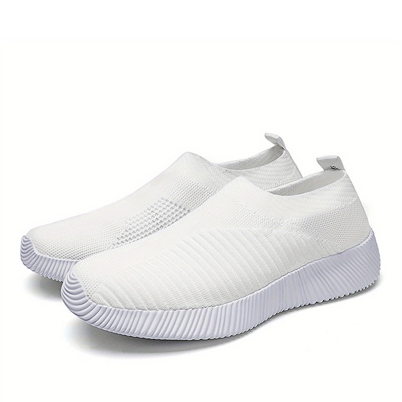 New Casual Womens Sneakers Lightweight Slip On Breathable Vulcanized Walking Shoes For Ladies 10