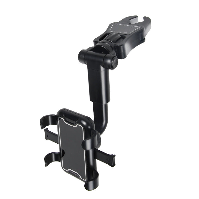 Rearview Mirror Universal Flexible Holder for iPhone, 360 Degree Adjustable Car Phone Holder, Easy Clip Mount Stand