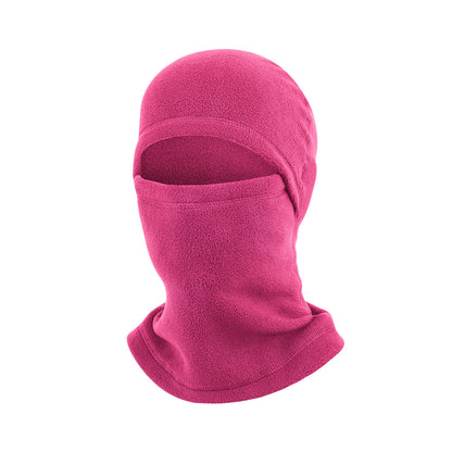 1pc Unisexs Balaclava Hat With Ear Warmer Solid Color Knitting Beanie Hat Breathable Face Mask For  5