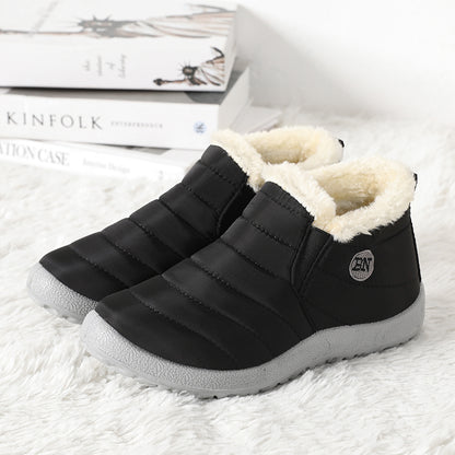 Durable Boots Men Snow Mens Shoes Hiking Winter Boots For Men With Plush Fur Lining NonSlip Platfor 3