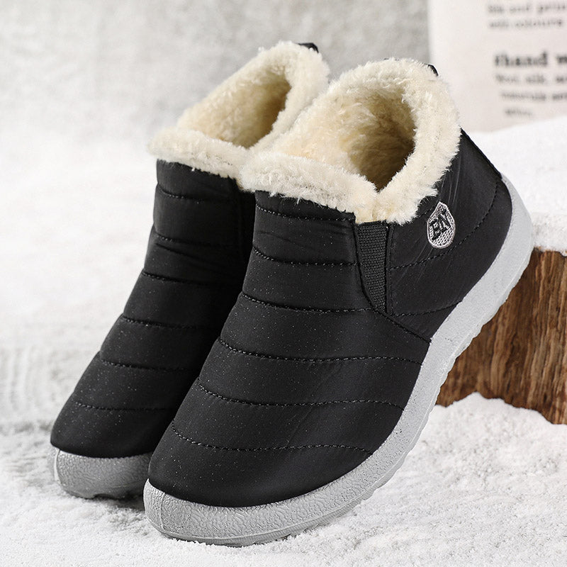 Durable Boots Men Snow Mens Shoes Hiking Winter Boots For Men With Plush Fur Lining NonSlip Platfor 4