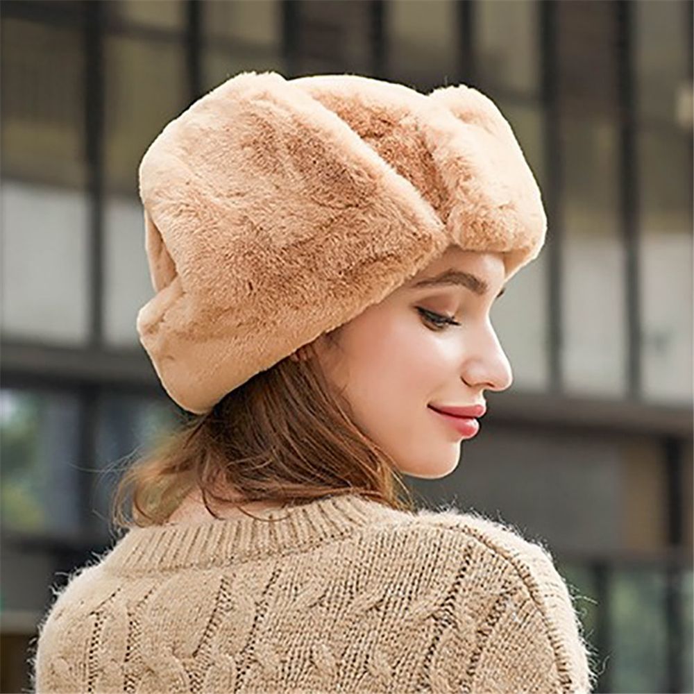 Warm Winter Hat for Men Women, Thick Plush Russian Ushanka, Trapper Snow Cap with Earflap Bonnet