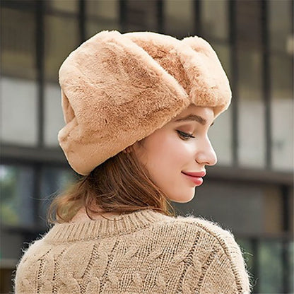 Warm Winter Hat for Men Women, Thick Plush Russian Ushanka, Trapper Snow Cap with Earflap Bonnet