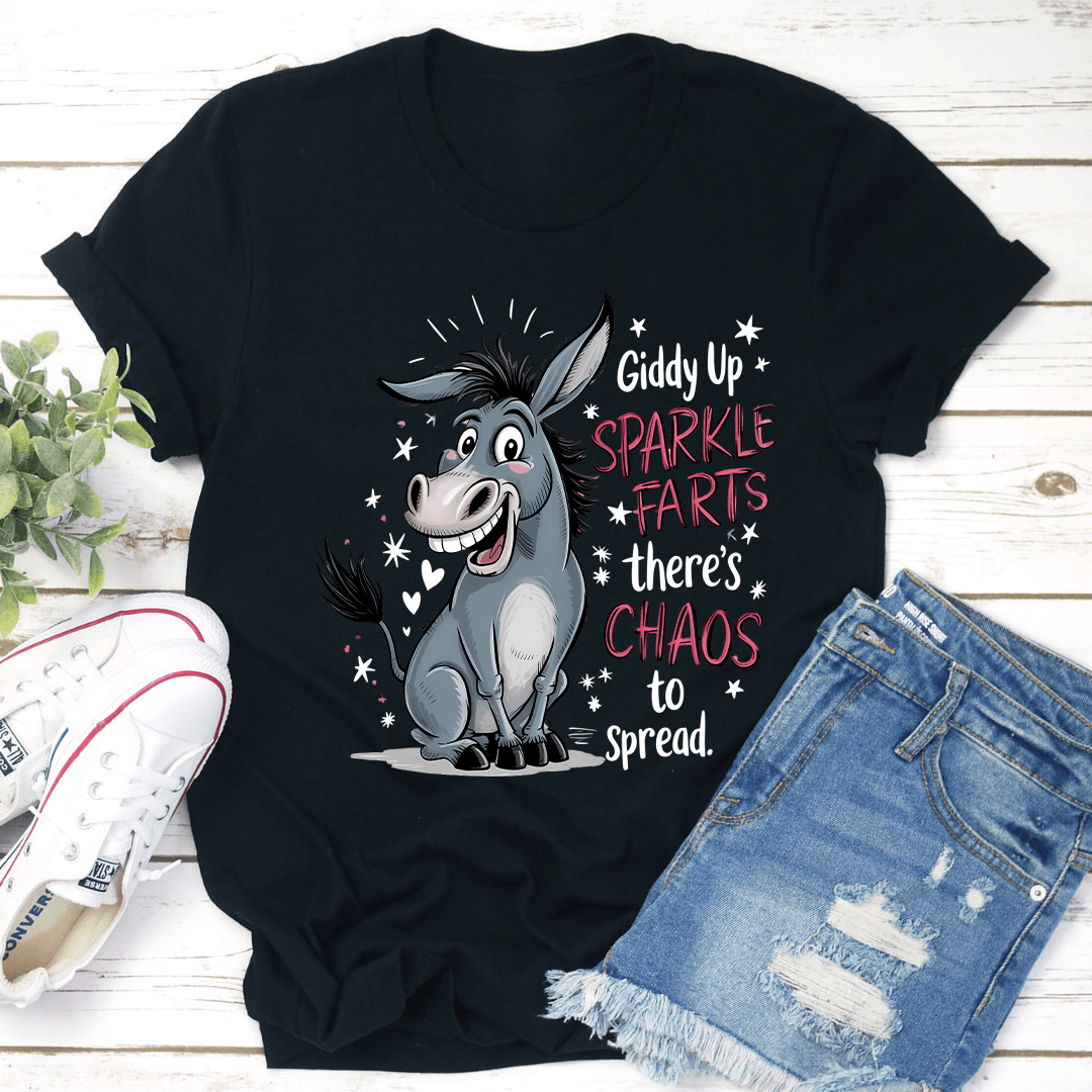 Giddy Up Sparkle Farts Tee 1