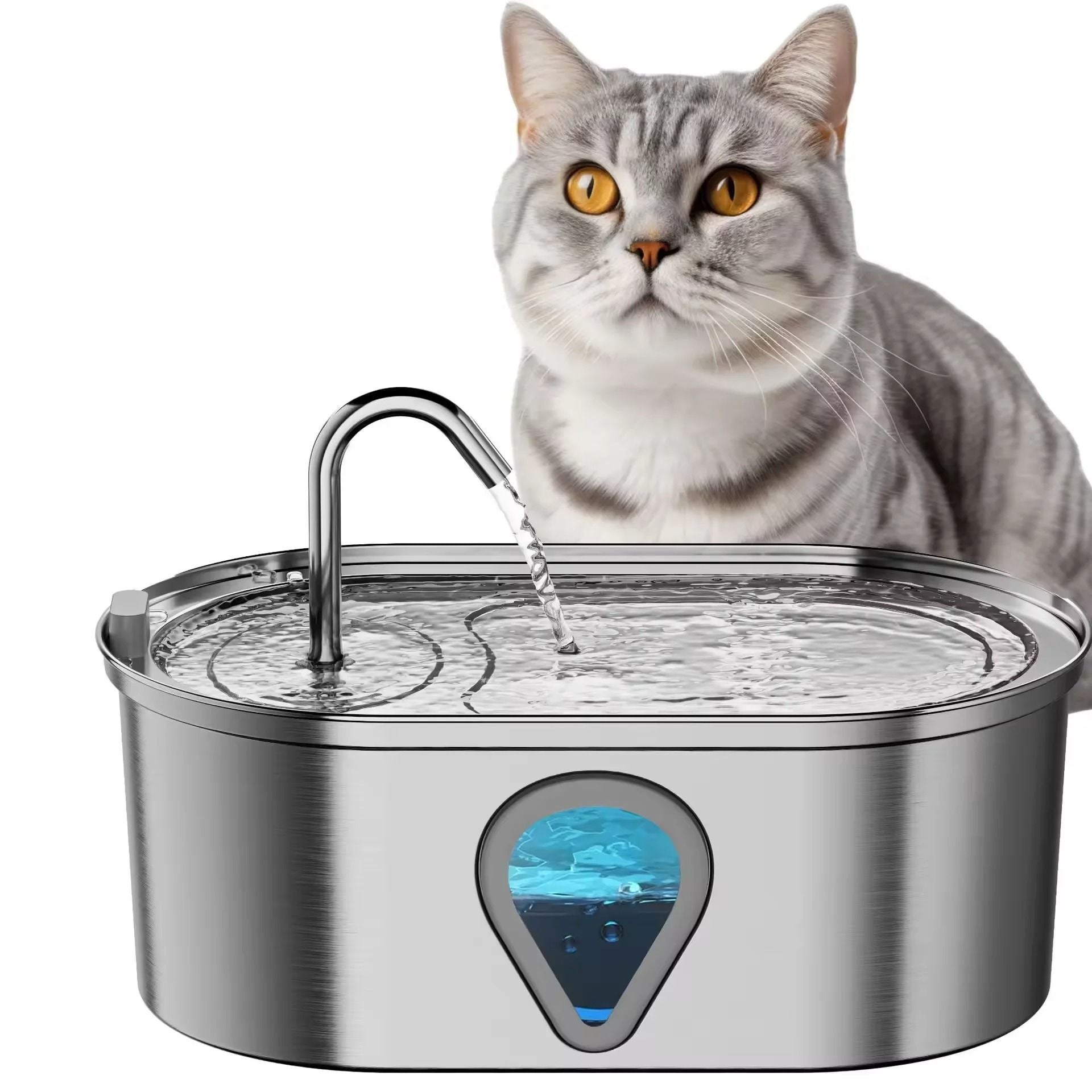 Automatic Pet Water Fountain with LED Light (3.5L Capacity)