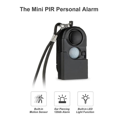 Portable Mini Motion Detector Alarm With 120dB Siren And SOS LED Light 3