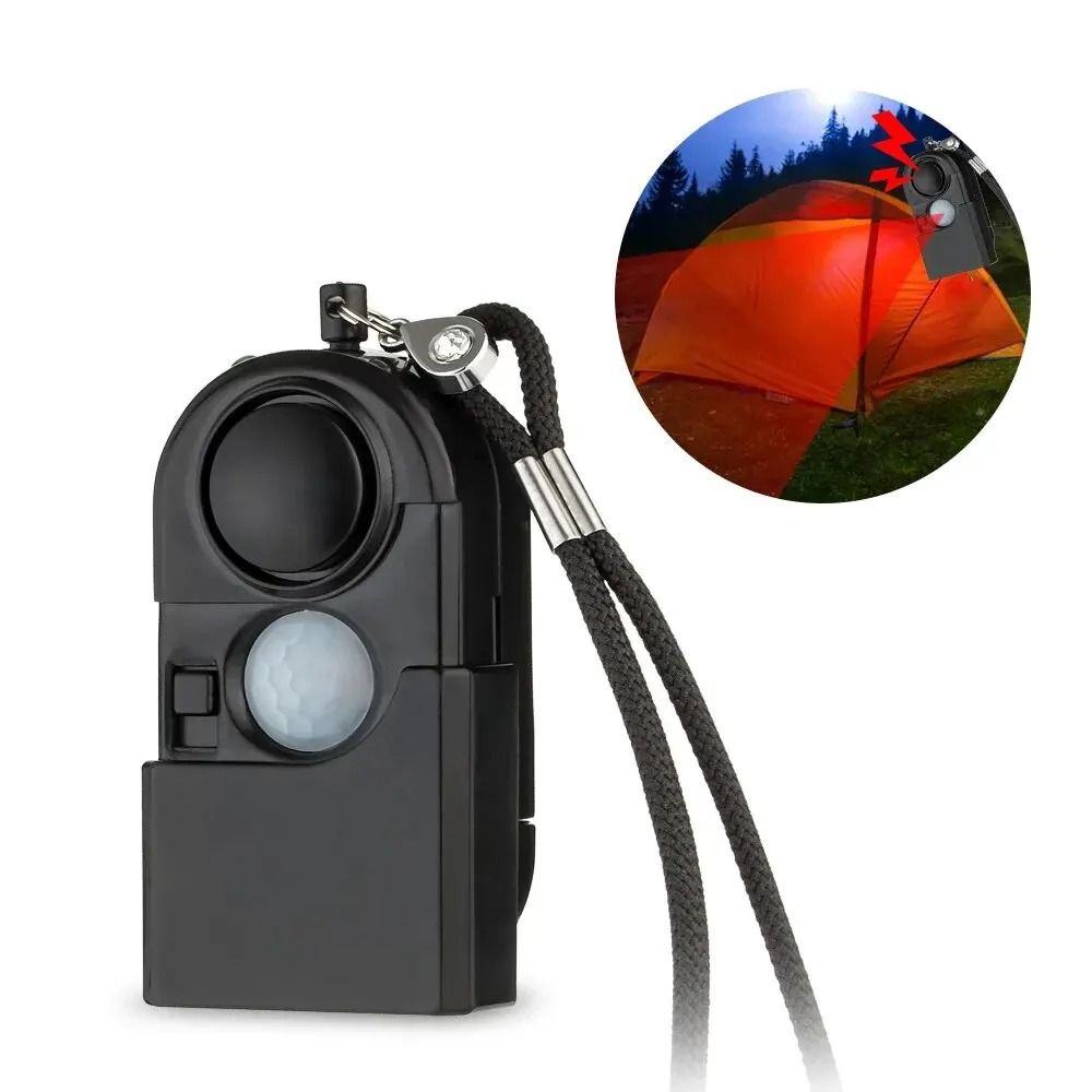 Portable Mini Motion Detector Alarm With 120dB Siren And SOS LED Light 5
