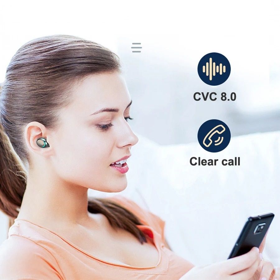 RGB LED Wireless TWS Earbuds With Display 4