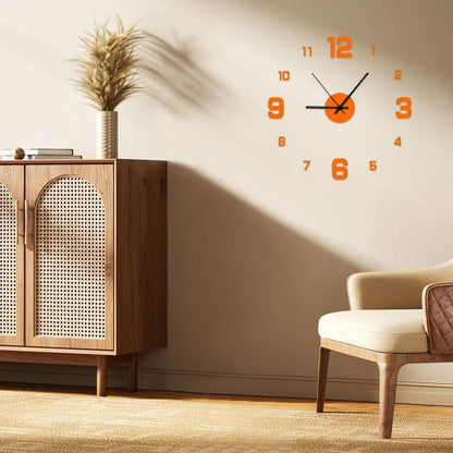 DIY Frameless Wall Clock Decal For Home  Office 2