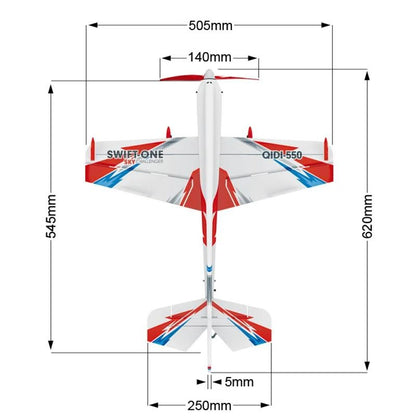 4Channel Brushless Remote Control RC Airplane Kit 5