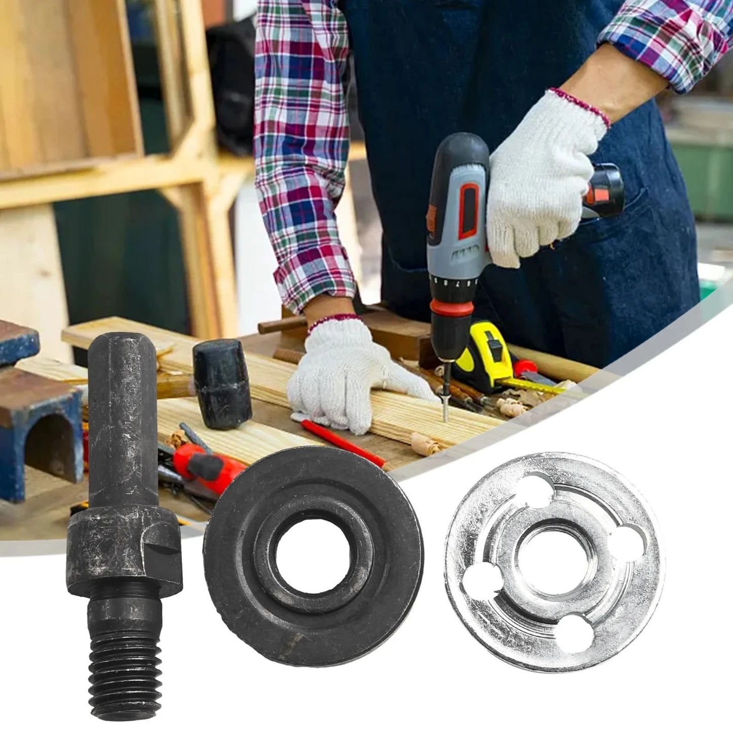 Electric Drill To Angle Grinder Converter Adapter Set 5