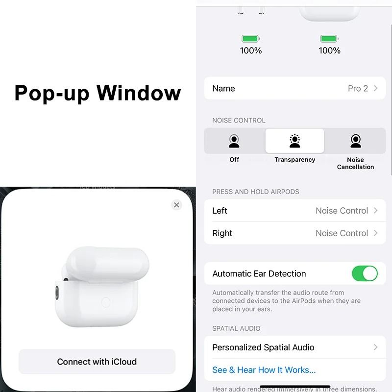 Air Pro Wireless Earphones Pro 2 TWS With USB C Pop Up Window 1