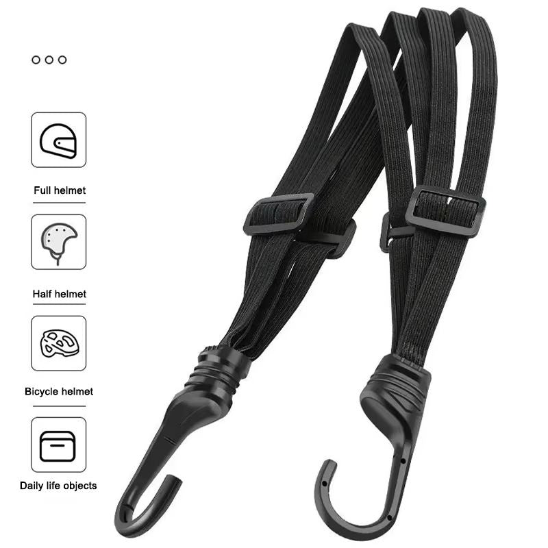 SEAMETAL Motorcycle Helmet Strap  Adjustable Elastic Fixing Rope For Secure Storage 60cm90cm 1