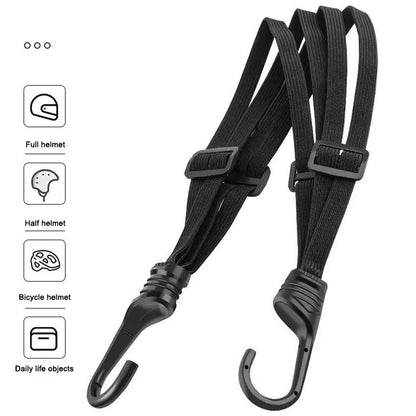 SEAMETAL Motorcycle Helmet Strap  Adjustable Elastic Fixing Rope For Secure Storage 60cm90cm 1