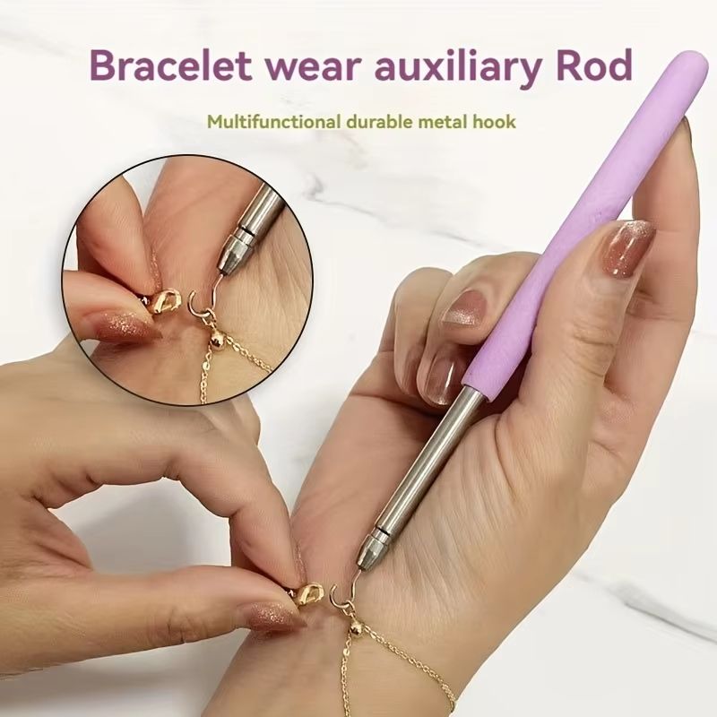 Bracelet Fastening Tool – One-Handed Jewelry Helper for Easy Bracelet and Clasp Attachment