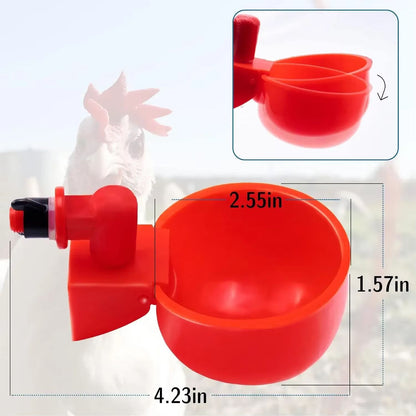 Automatic Poultry Drinking Cups  Easy Install Chicken  Duck Water Dispenser System 2