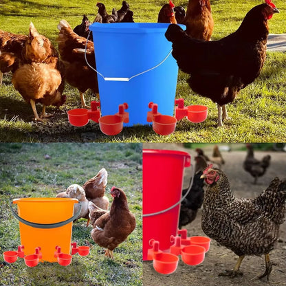 Automatic Poultry Drinking Cups  Easy Install Chicken  Duck Water Dispenser System 5