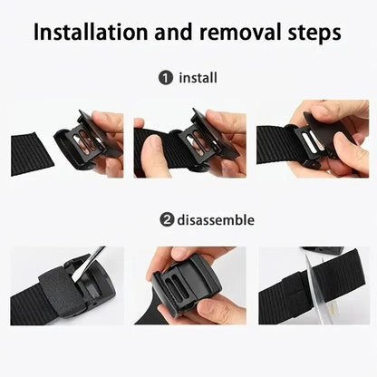 Nylon Canvas Tactical Belt With Metal Free Buckle 3
