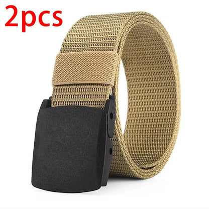 Nylon Canvas Tactical Belt With Metal Free Buckle 13