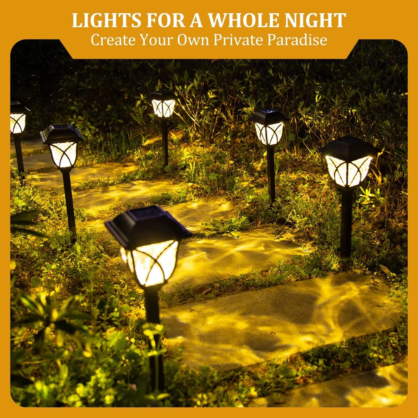 SolarGlow Outdoor LED Pathway Lights For Garden And Landscape Lighting 1