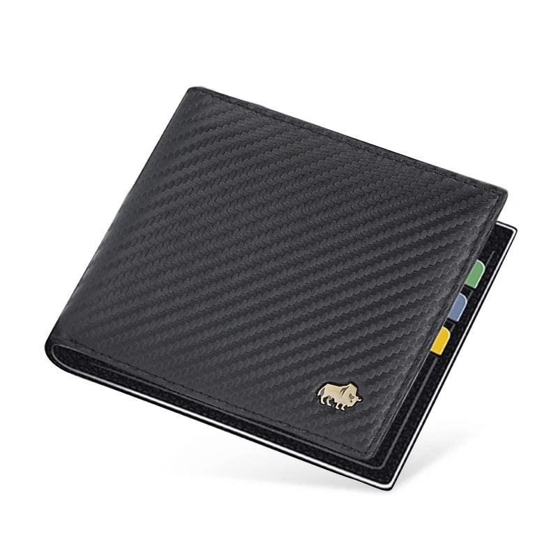 Genuine Leather RFID Wallet For Men With Coin Pocket And Card Holder 9