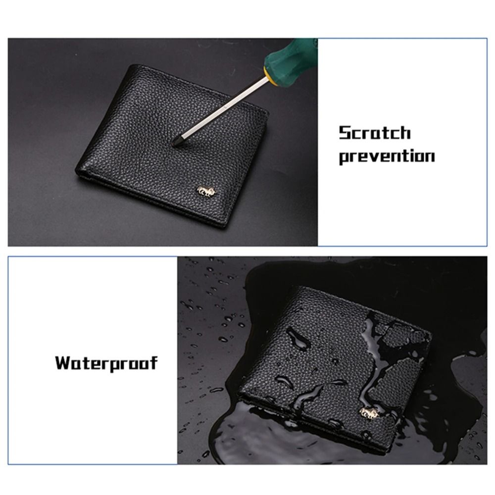 Genuine Leather RFID Wallet For Men With Coin Pocket And Card Holder 2