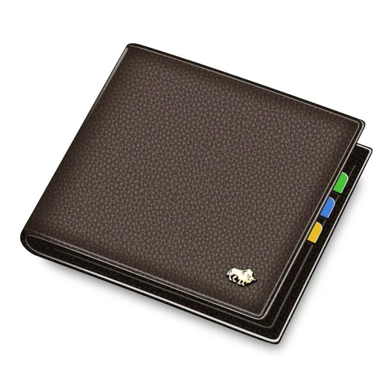 Genuine Leather RFID Wallet For Men With Coin Pocket And Card Holder 4