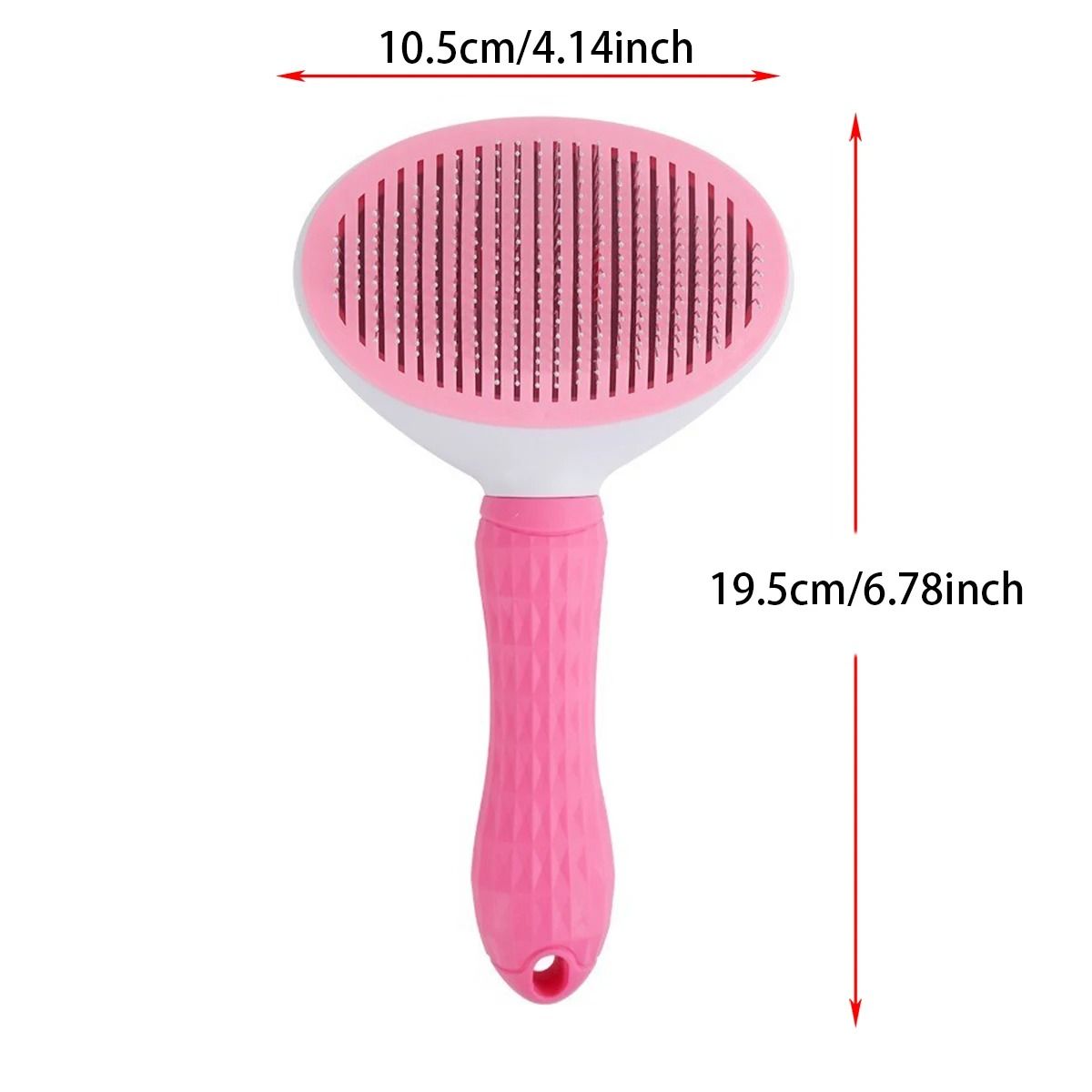 Pet Hair Remover Brush For Dogs And Cats With Non Slip Handle And Stainless Steel Comb 8