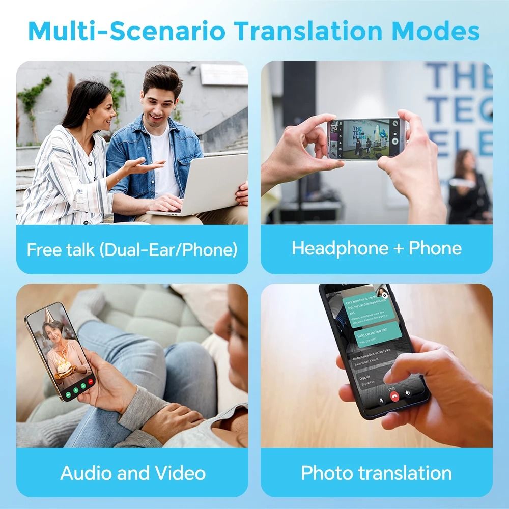 Wireless Translation Earbuds With Real Time Voice Translator And Bluetooth Connectivity 3