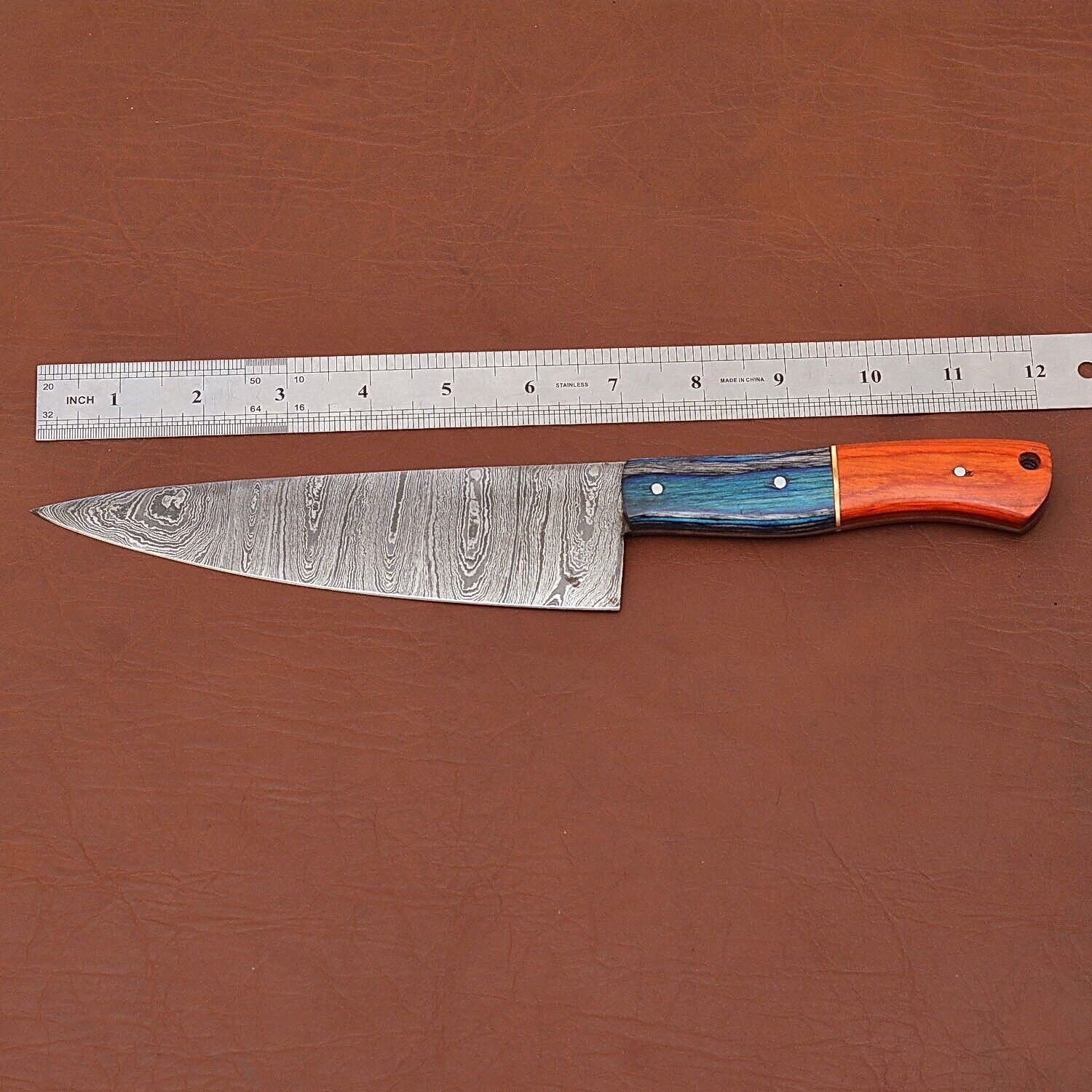 Professional Handmade Damascus Steel Chef Knife For Kitchen  Filleting 1