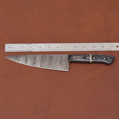 Custom Handmade Damascus Steel Cooking Knife  Perfect For Chefs  Collectors 1