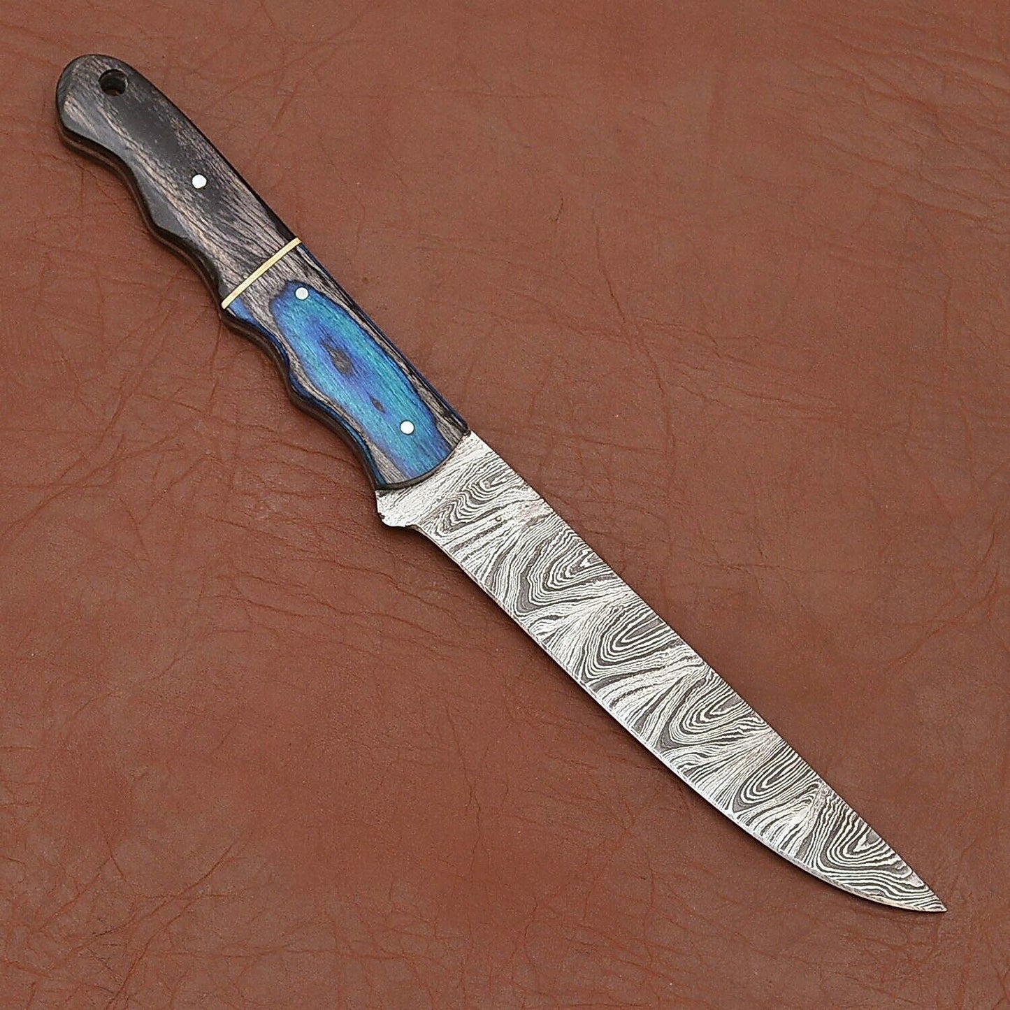 Handcrafted Damascus Steel Chef Knife  Premium Wooden Handle Design 1