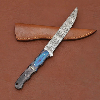 Handcrafted Damascus Steel Chef Knife  Premium Wooden Handle Design 3
