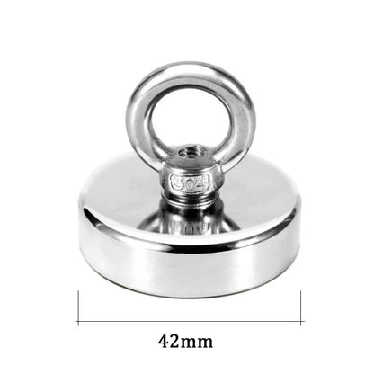 UltraGrip HeavyDuty Neodymium Fishing Magnet  Super Strong Salvage Magnet With Countersunk Hole And 11