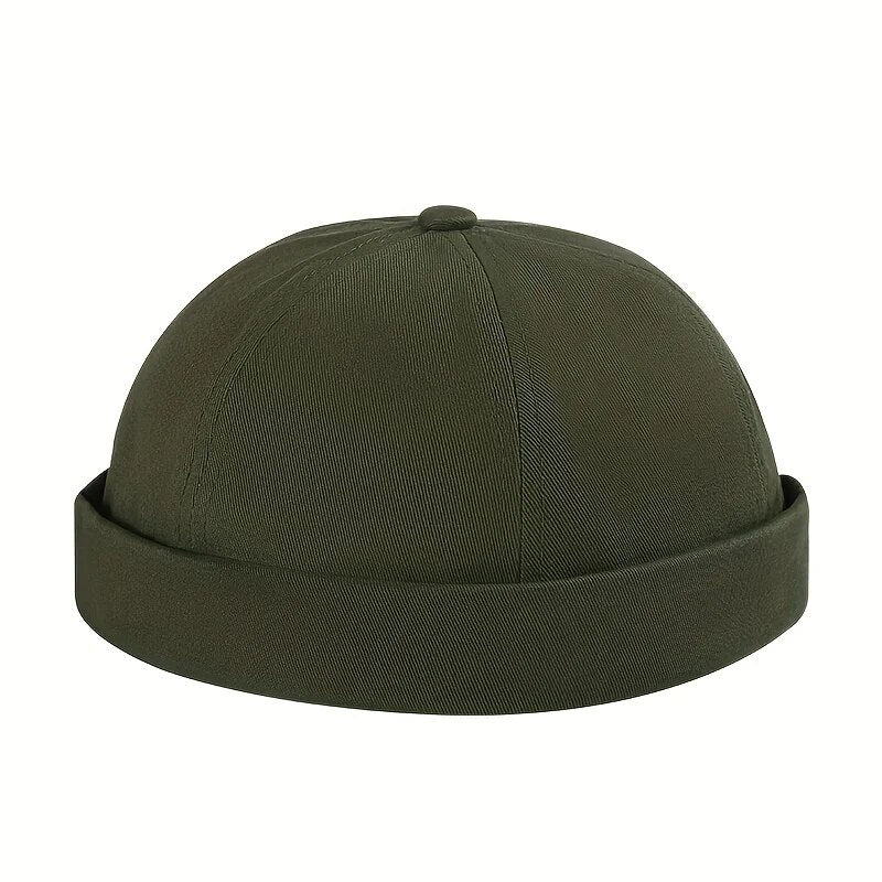 Vintage Dome Hat Fashion Brimless Cap Adjustable Cotton Beanies For Men Women Hip Hop Melon Skin Ca 5