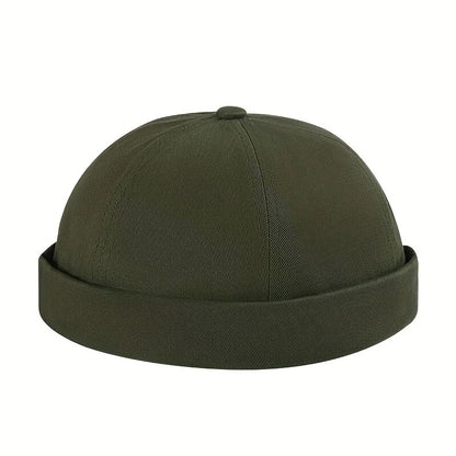 Vintage Dome Hat Fashion Brimless Cap Adjustable Cotton Beanies For Men Women Hip Hop Melon Skin Ca 5